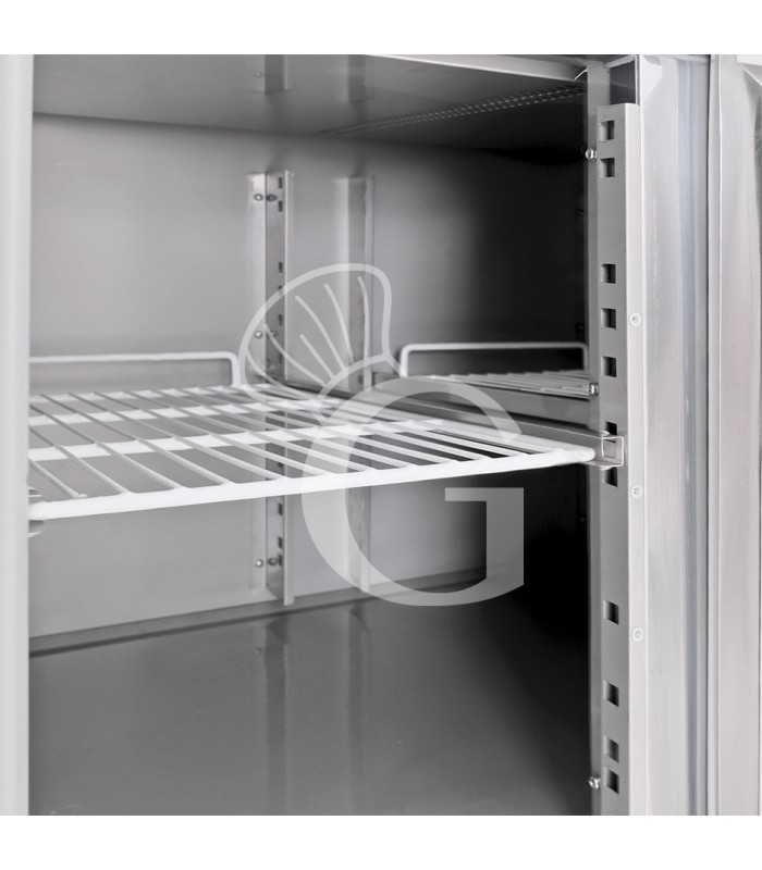 Tavolo refrigerato 2 cassetti 3 porte 700 mm -2°C/+8°C alzatina, motore a sinistra