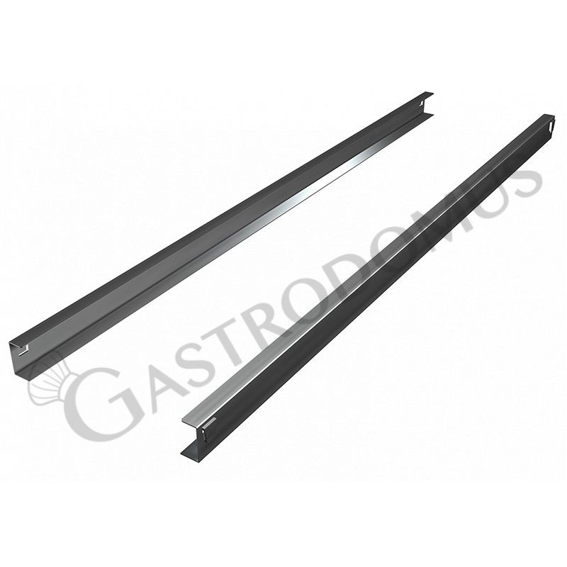 Coppia guide inox a U per armadi frigo 600/1200 litri Coppia guide inox a U per armadi frigo 600/1200 litri