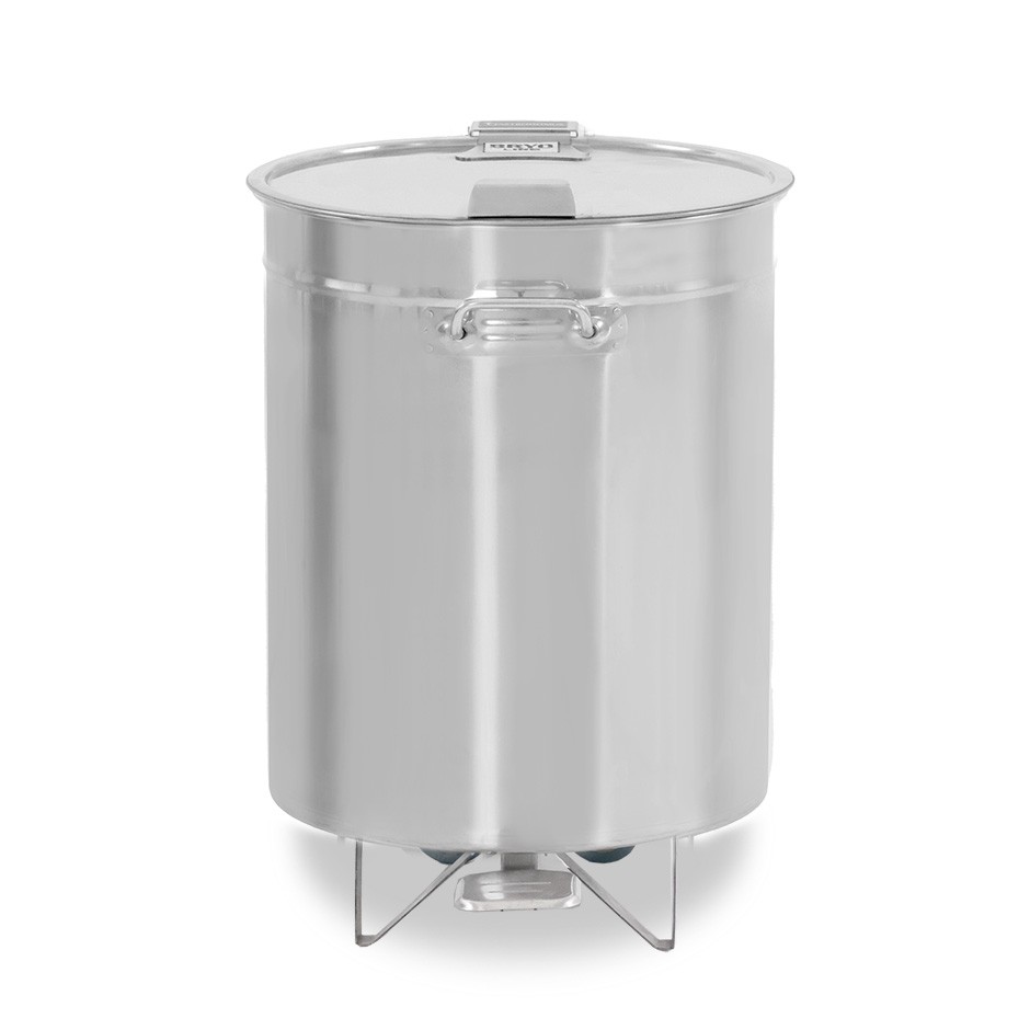 Pattumiera tonda in acciaio inox diametro 475 mm 75 LT