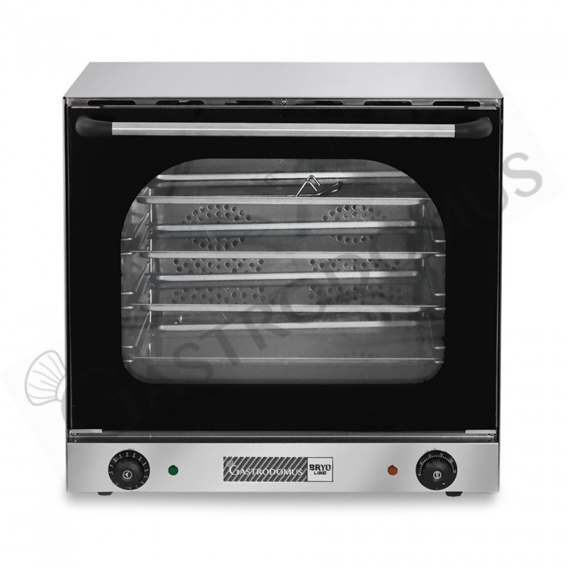 Forno elettrico a convezione, porta ribalta, comandi meccanici, 4 teglie 435x315 mm, potenza 2,67 kw Forno elettrico a convezione, porta ribalta, comandi meccanici, 4 teglie 435x315 mm, potenza 2,67 kw