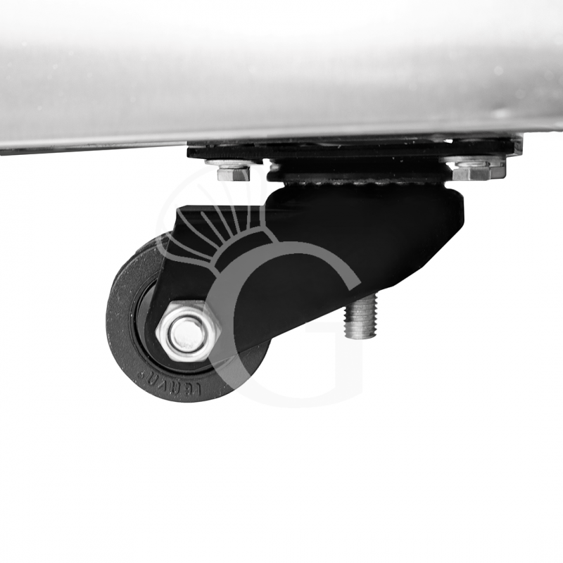 Abbattitore di temperatura in acciaio inox trifase per 15 teglie/griglie GN 1/1 o 600 x 400 mm , -18°/+3°C, con ruote montate