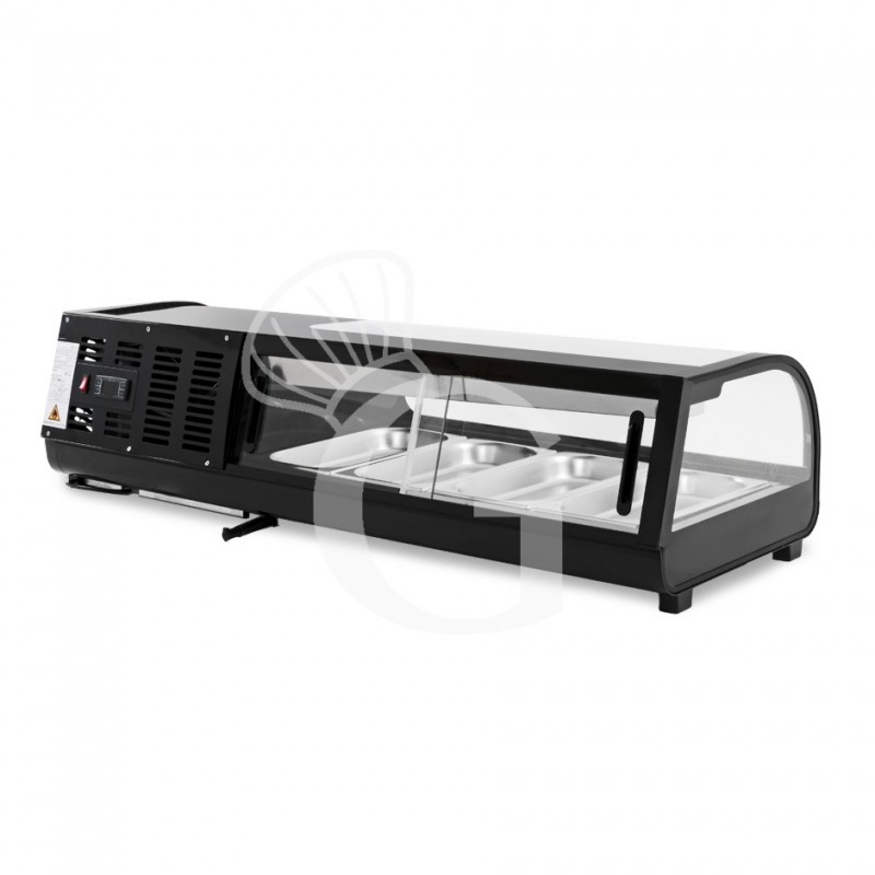Vetrina sushi 4 bacinelle GN1/3 190 W L 1175 mm x P 425 mm x H 295 mm