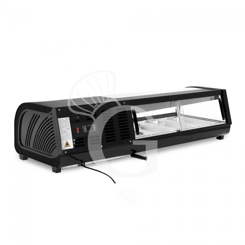 Vetrina sushi 4 bacinelle GN1/3 190 W L 1175 mm x P 425 mm x H 295 mm