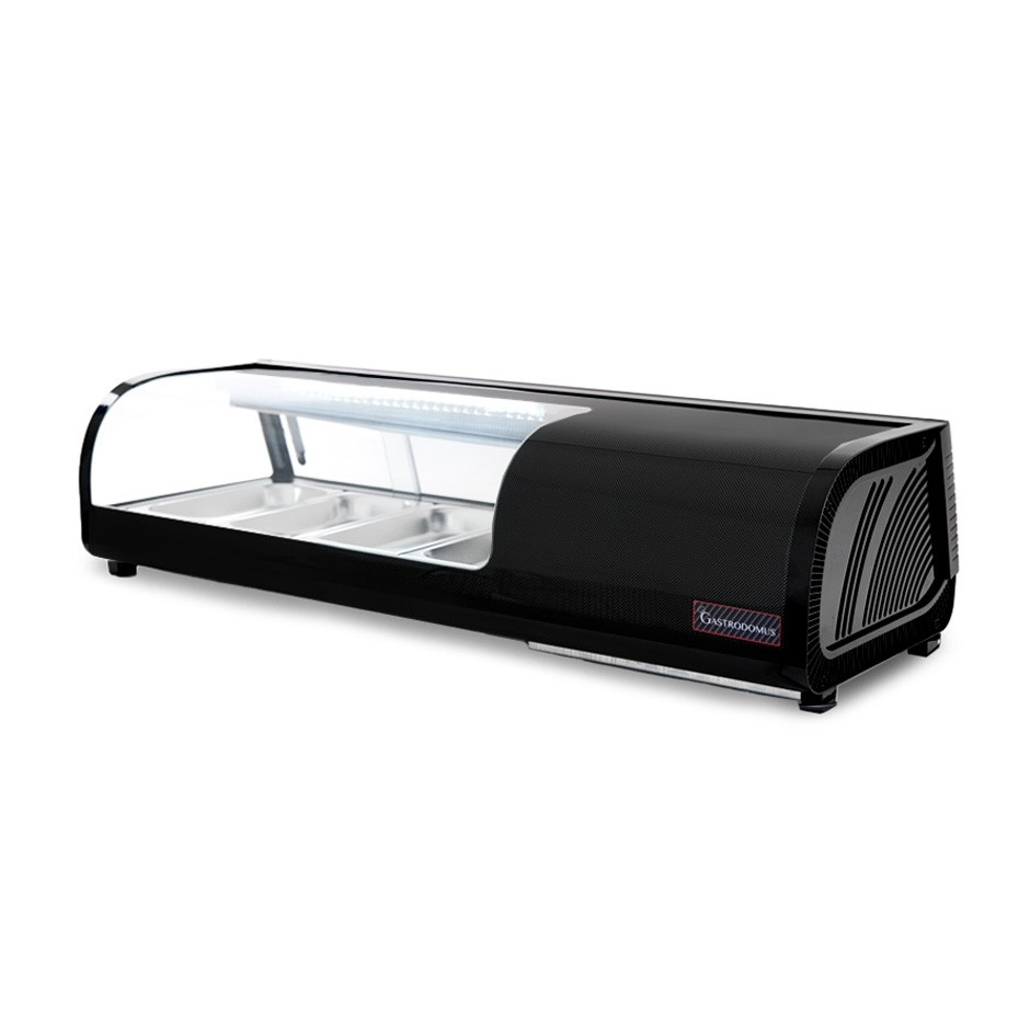 Vetrina sushi 4 bacinelle GN1/3 190 W L 1175 mm x P 425 mm x H 295 mm
