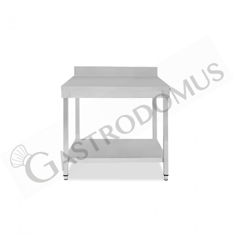 Tavolo inox 1 ripiano alzatina L 800 mm x P 600 mm x H 965 mm Tavolo inox 1 ripiano alzatina L 800 mm x P 600 mm x H 965 mm