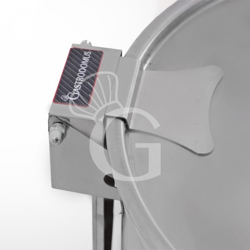 Pattumiera tonda diametro 475 mm in acciaio inox apertura tramite pedale 100 LT