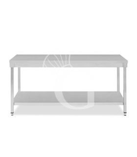 Tavolo inox 1 ripiano L 1900 mm x P 700 mm x H 865 mm