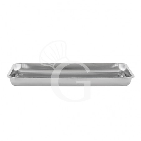 Teglia in acciaio inox - L 600 mm x P 400 mm x H 50 mm Teglia in acciaio inox - L 600 mm x P 400 mm x H 50 mm