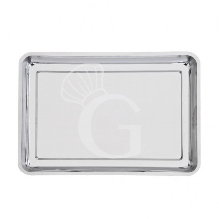 Teglia in acciaio inox - L 600 mm x P 400 mm x H 50 mm Teglia in acciaio inox - L 600 mm x P 400 mm x H 50 mm