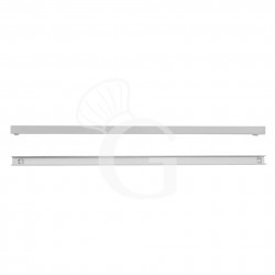 Coppia di guide in inox per tavoli refrigerati p.600