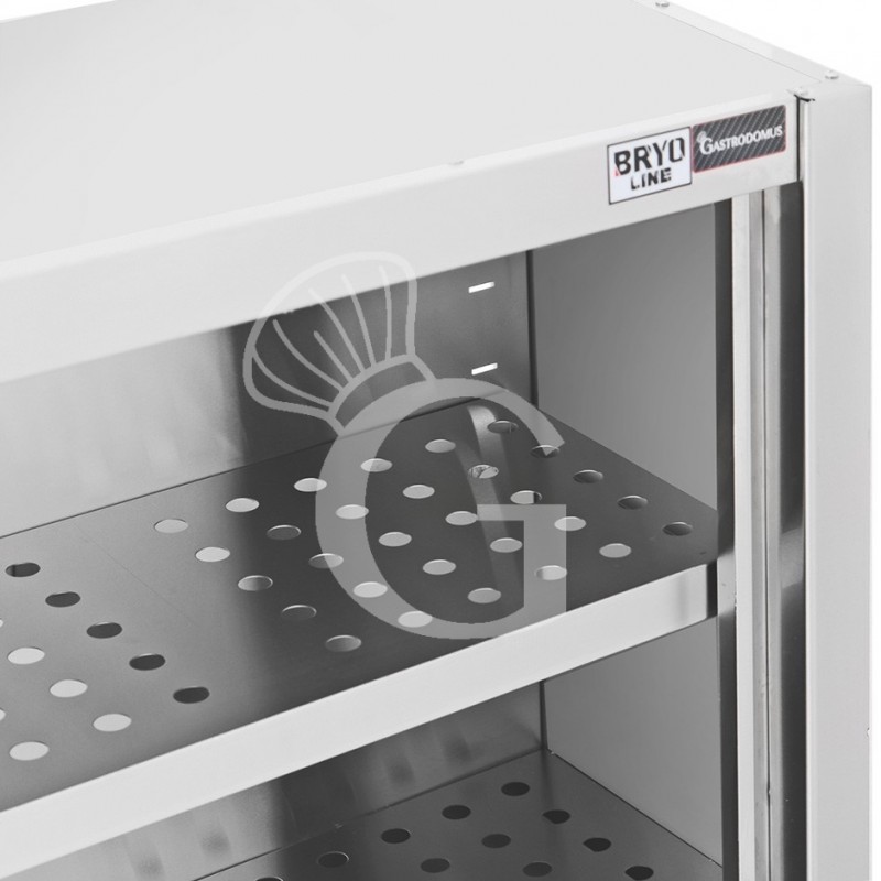 Pensile acciaio inox con sgocciolatoio,2 ripiani forati,porte scorrevoli L 1600 x P 400 x H 1000 mm