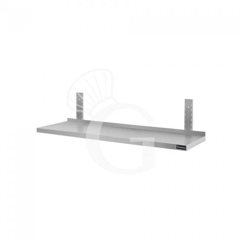 Mensola in acciaio inox singola, L 900 mm x P 300 mm x H 350 mm