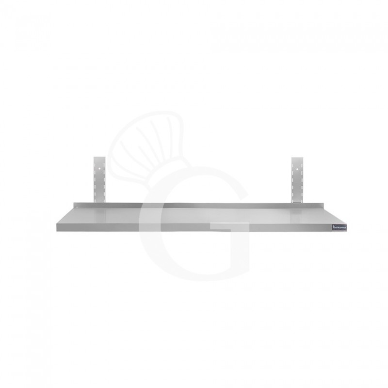 Ripiano in acciaio inox singolo, L 1200 mm x P 300 mm x H 350 mm