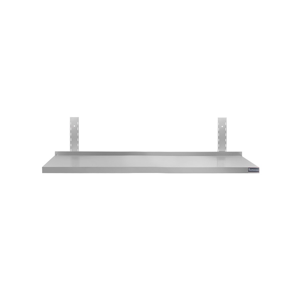 Ripiano in acciaio inox singolo, L 1200 mm x P 300 mm x H 350 mm
