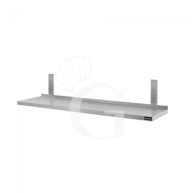 Ripiano in acciaio inox singolo, L 1300 mm x P 400 mm x H 350 mm