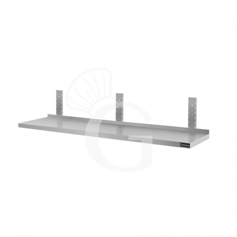 Mensola in acciaio inox singola, L 1600 mm x P 300 mm x H 350 mm