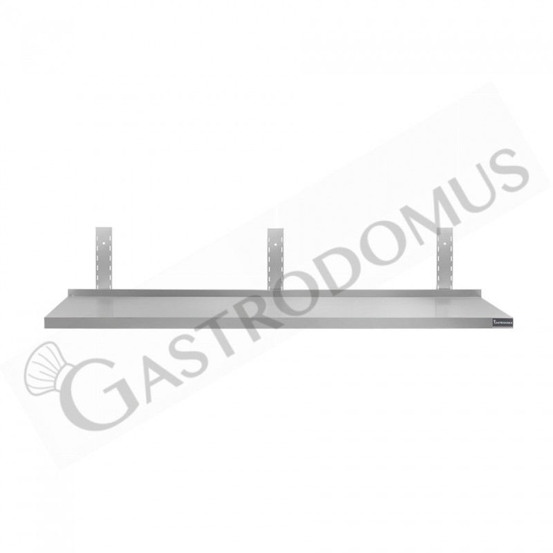 Mensola in acciaio inox singola, L 1600 mm x P 400 mm x H 350 mm Mensola in acciaio inox singola, L 1600 mm x P 400 mm x H 350 mm