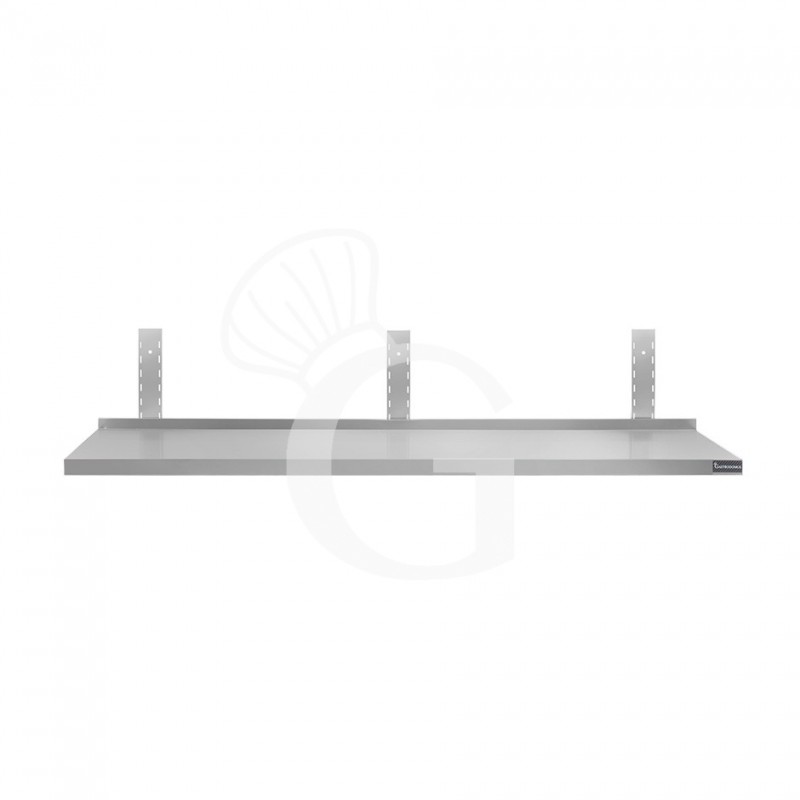 Ripiano in acciaio inox singolo, L 1700 mm x P 400 mm x H 350 mm Ripiano in acciaio inox singolo, L 1700 mm x P 400 mm x H 350 mm