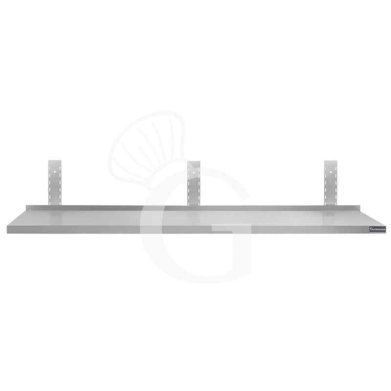 Mensola in acciaio inox singola, L 2000 mm x P 300 mm x H 350 mm Mensola in acciaio inox singola, L 2000 mm x P 300 mm x H 350 mm