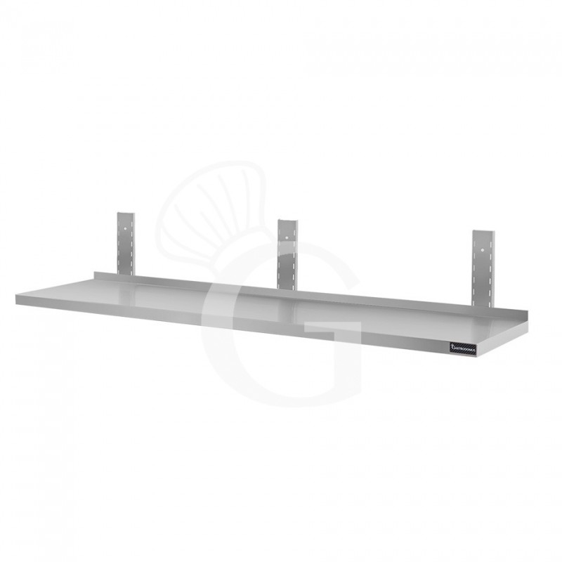 Ripiano in acciaio inox singolo, L 2000 mm x P 400 mm x H 350 mm