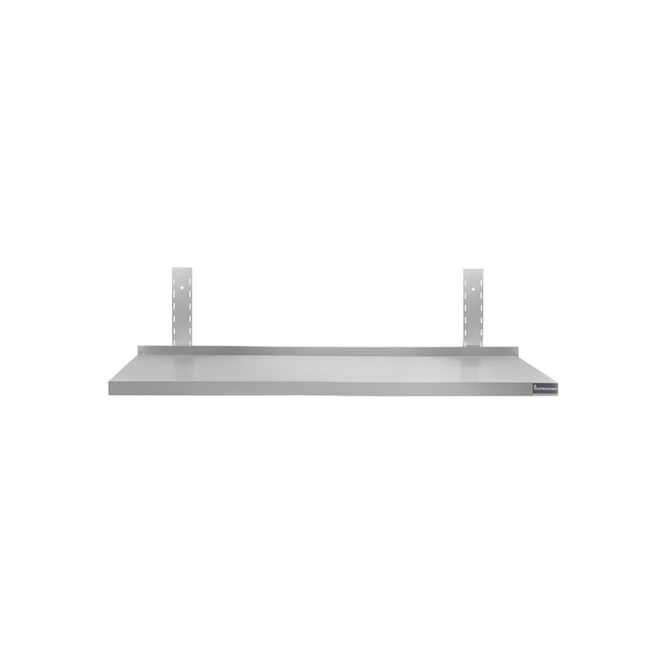 Mensola in acciaio inox singola, L 800 mm x P 400 mm x H 350 mm