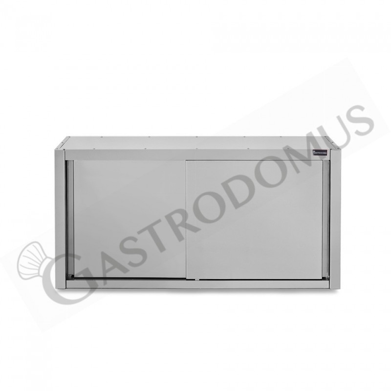 Pensile acciaio inox con porte scorrevoli, 1 ripiano, L 1600 x P 400 x H 800 mm Pensile acciaio inox con porte scorrevoli, 1 ripiano, L 1600 x P 400 x H 800 mm