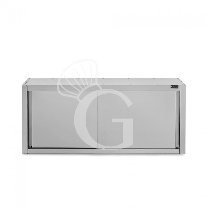 Pensile acciaio inox con porte scorrevoli, 1 ripiano, L 1800 x P 400 x H 660 mm Pensile acciaio inox con porte scorrevoli, 1 ripiano, L 1800 x P 400 x H 660 mm