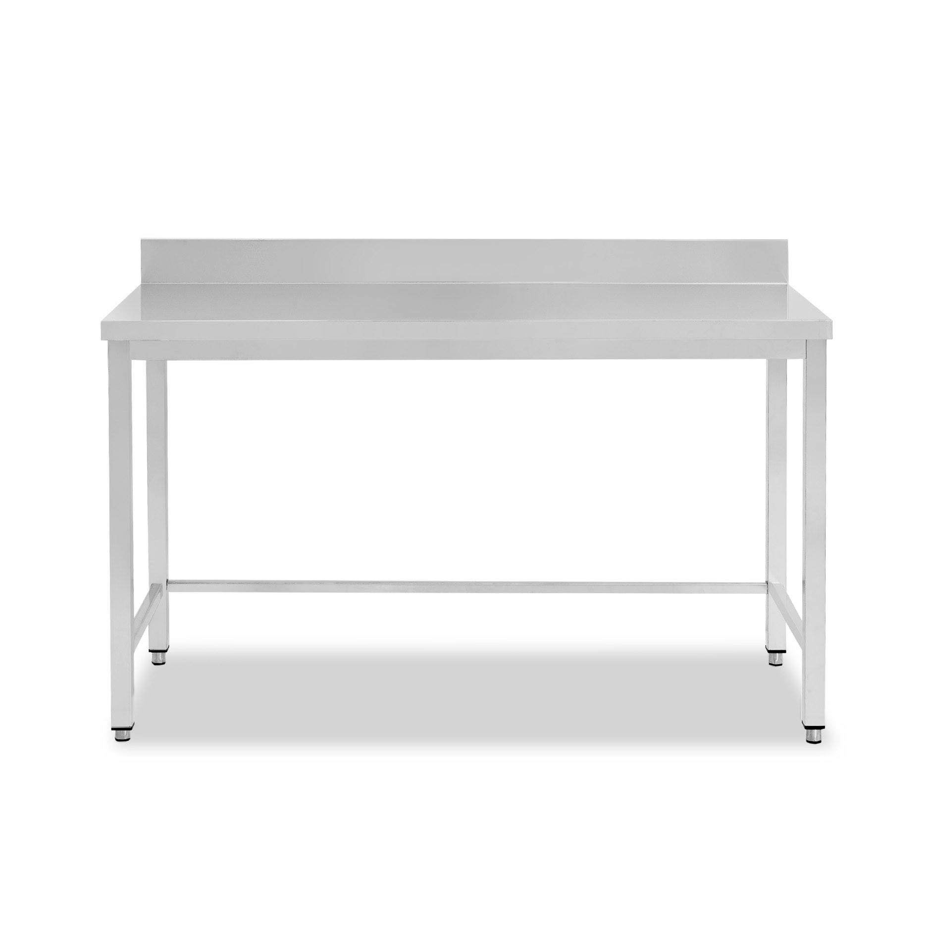 Tavolo inox con alzatina L 1600 mm x P 700 mm x H 950 mm