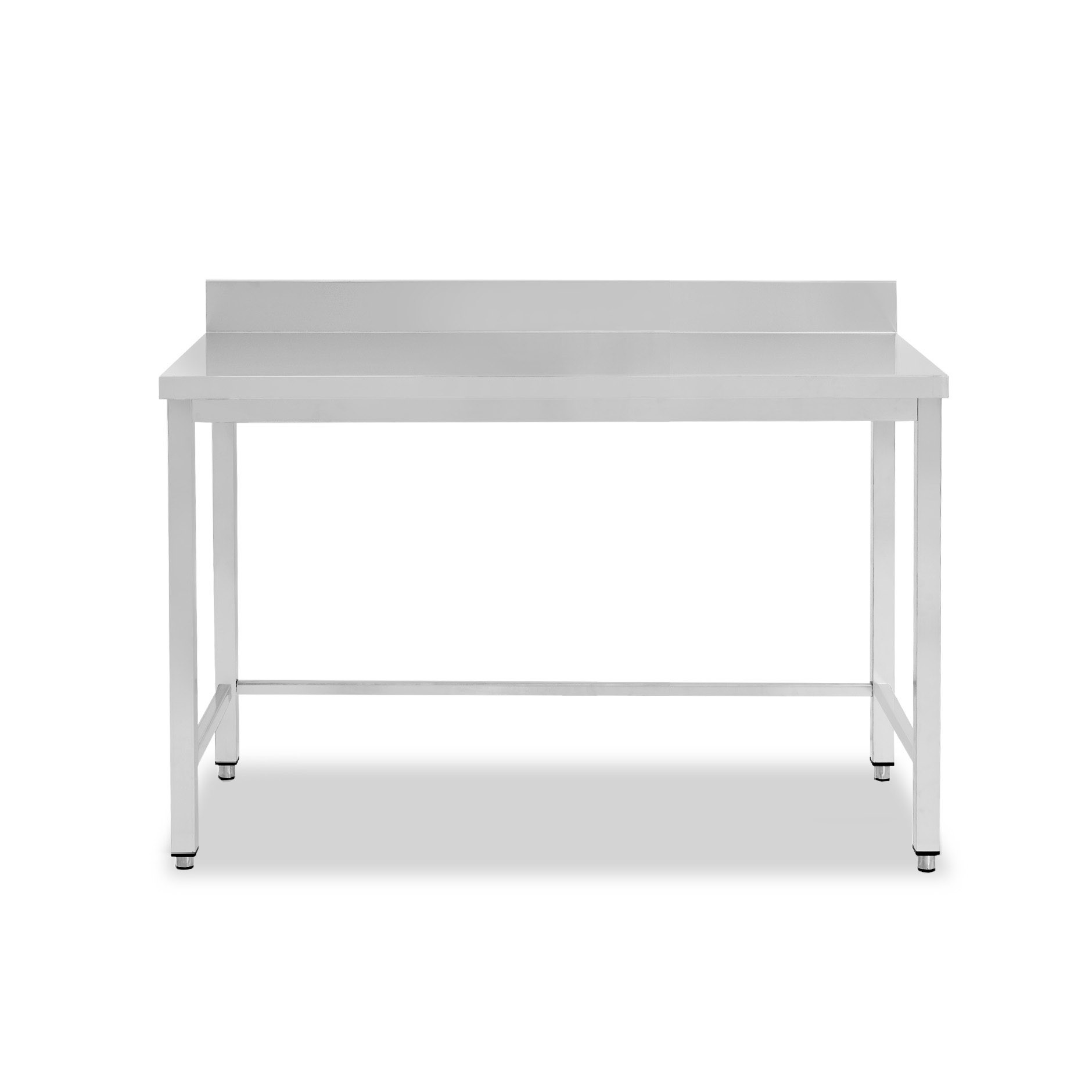 Tavolo inox con alzatina L 1200 mm x P 600 mm x H 950 mm