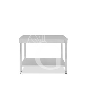 Tavolo inox 1 ripiano L 1100 mm x P 700 mm x H 850 mm