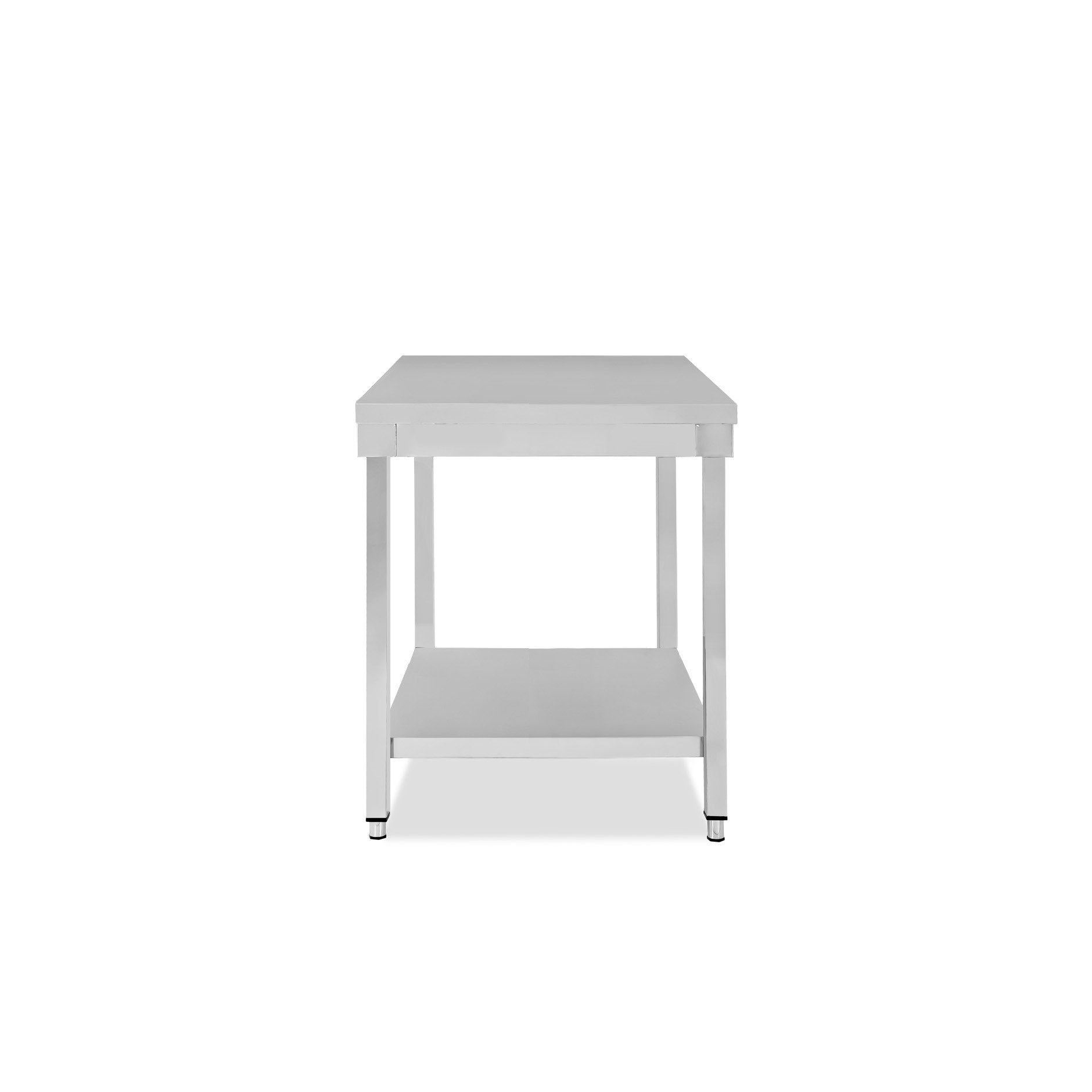 Tavolo inox 1 ripiano L 400 mm x P 600 mm x H 865 mm