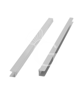Coppia di guide in inox per saladette e tavoli refrigerati
