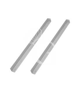 Coppia di guide in inox per armadi pasticceria