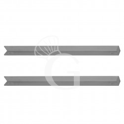 Coppia di guide in inox per armadi pasticceria