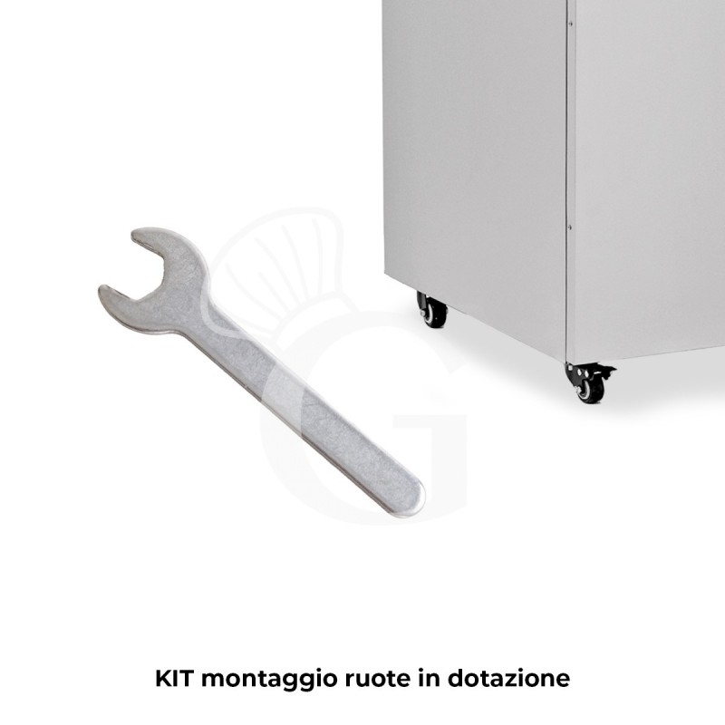 Scaldapiatti con 3 ripiani - dimensioni L 600 mm x P 530 mm x H 770 mm