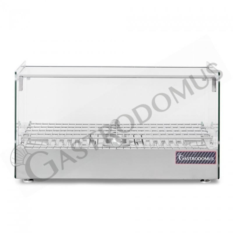 Vetrina Riscaldata vetro e inox +30°C/+90°C 35 LT L 555 mm x P 360 mm x H 305 mm Vetrina Riscaldata vetro e inox +30°C/+90°C 35 LT L 555 mm x P 360 mm x H 305 mm