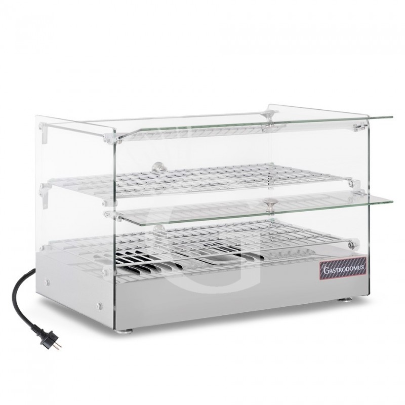 Vetrina Riscaldata vetro e inox +30°C/+90°C 50 LT L 555 mm x P 375 mm x H 370 mm