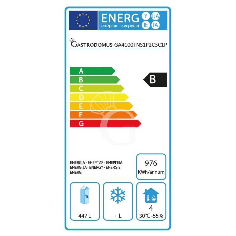 Tavolo refrigerato 5 cassetti 2 porte 700 mm -2°C/+8°C, motore a sinistra