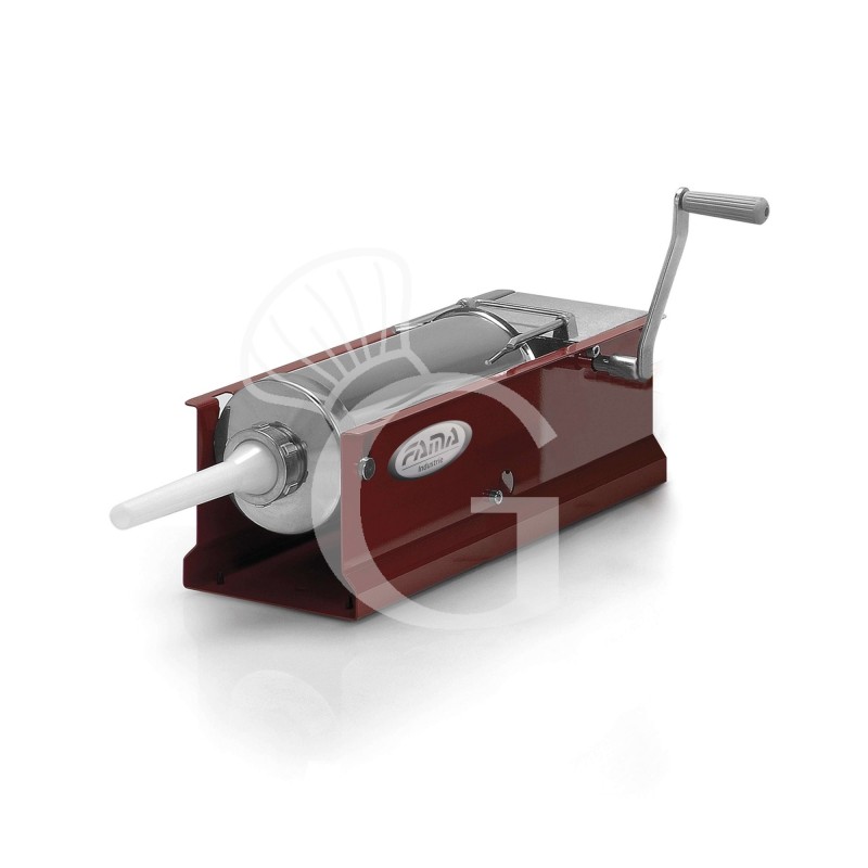 Insaccatrice Manuale Orizzontale 5 LT imbuto diametro 136 mm L 230 mm x P 590 mm x H 240 mm Insaccatrice Manuale Orizzontale 5 LT imbuto diametro 136 mm L 230 mm x P 590 mm x H 240 mm
