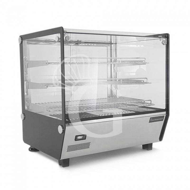 Vetrina Riscaldata inox e vetro 3 piani +30°C/+90°C 120 LT L 678 mm x P 568 mm x H 686 mm