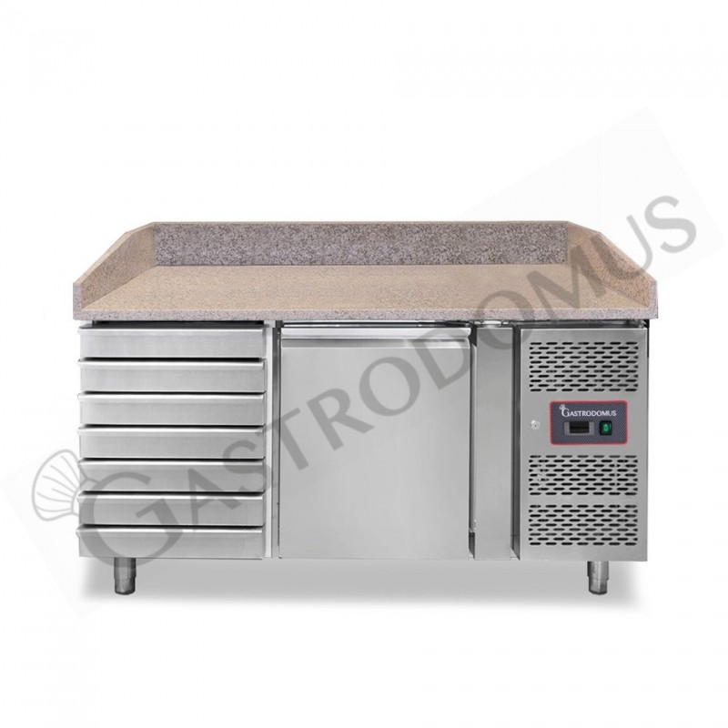 Banco Pizza 600x400 1 porta 7 cassetti 210 LT Banco Pizza 600x400 1 porta 7 cassetti 210 LT