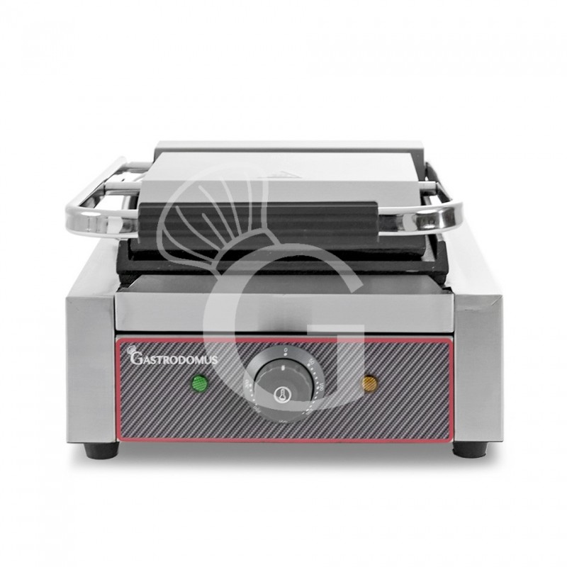 Piastra per Panini singola liscia in ghisa - L 310 mm x P 380 mm x H 210/520 mm