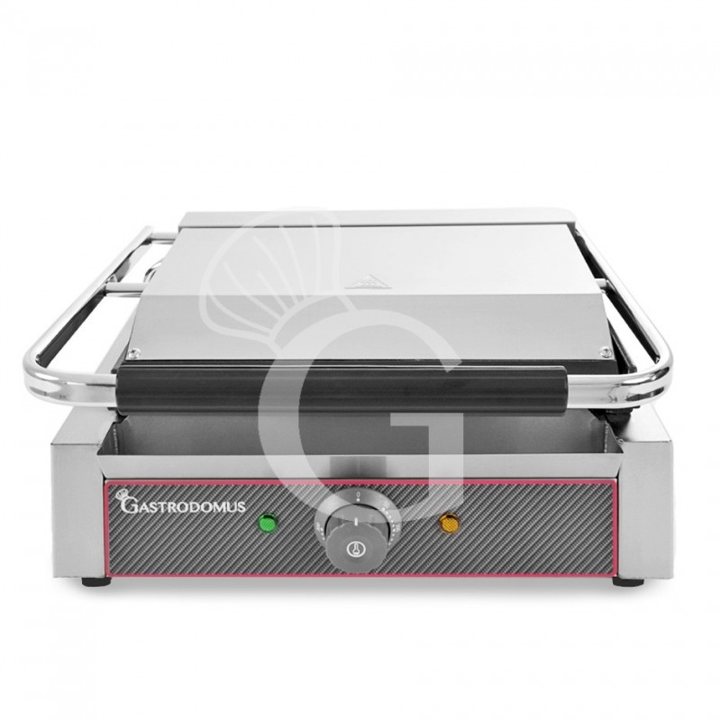 Piastra per Panini singola liscia in ghisa - L 410 mm x P 380 mm x H 210/520 mm