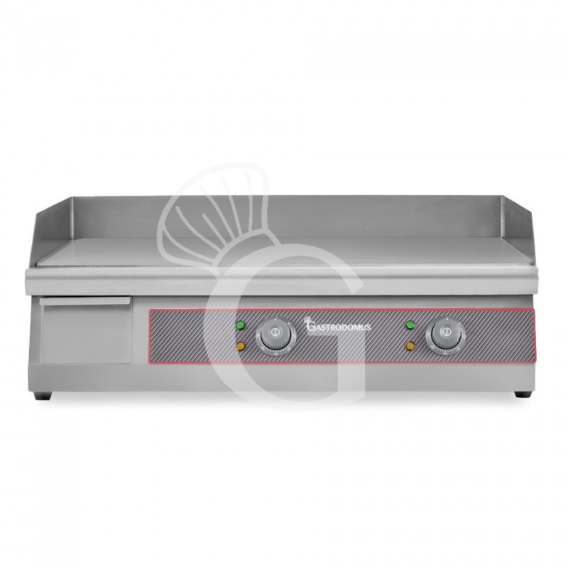 Fry Top elettrico da banco piastra liscia doppia 4400 W Monofase