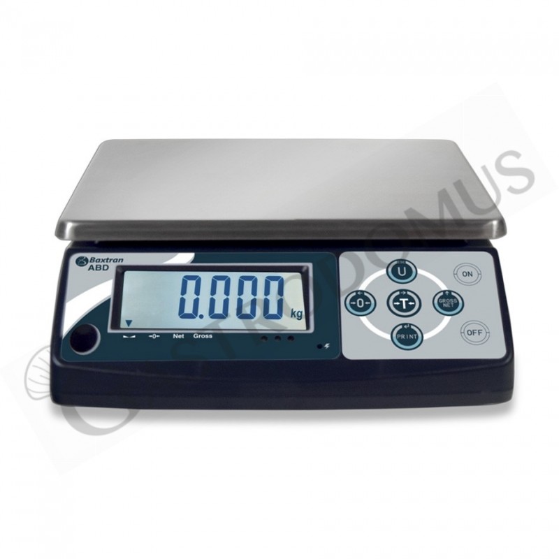 Bilancia in ABS controllo del peso portata 10 Kg precisione 1 g L 245 mm x P 310 mm x H 95 mm