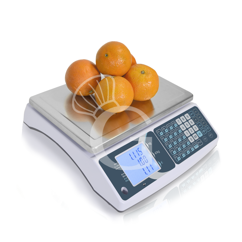Bilancia commerciale senza colonna portata 15 Kg precisione 2/5 g L 330 mm x P 345 mm x H 117 mm
