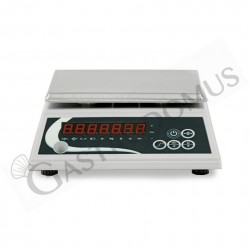 Bilancia in ABS controllo del peso display LED portata 6 Kg precisione 1 g L 205 mm x P 250 mm x H 80 mm