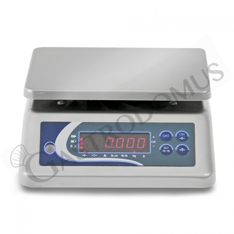 Bilancia controllo peso doppio display portata 15 Kg precisione 1 g L 290 mm x P 240 mm x H 110 mm Bilancia controllo peso doppio display portata 15 Kg precisione 1 g L 290 mm x P 240 mm x H 110 mm