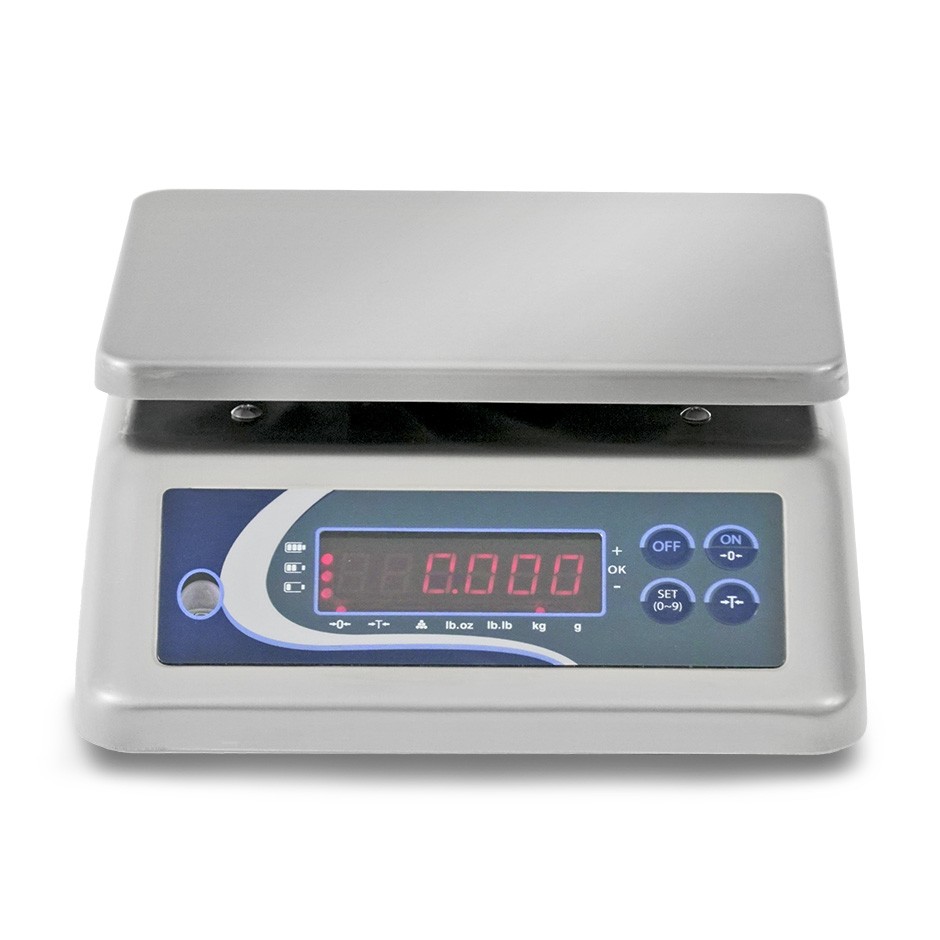 Bilancia controllo peso doppio display portata 15 Kg precisione 1 g L 290 mm x P 240 mm x H 110 mm