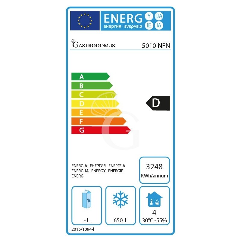 Armadio Congelatore Ventilato Gelateria -25°C/+5°C 650 LT